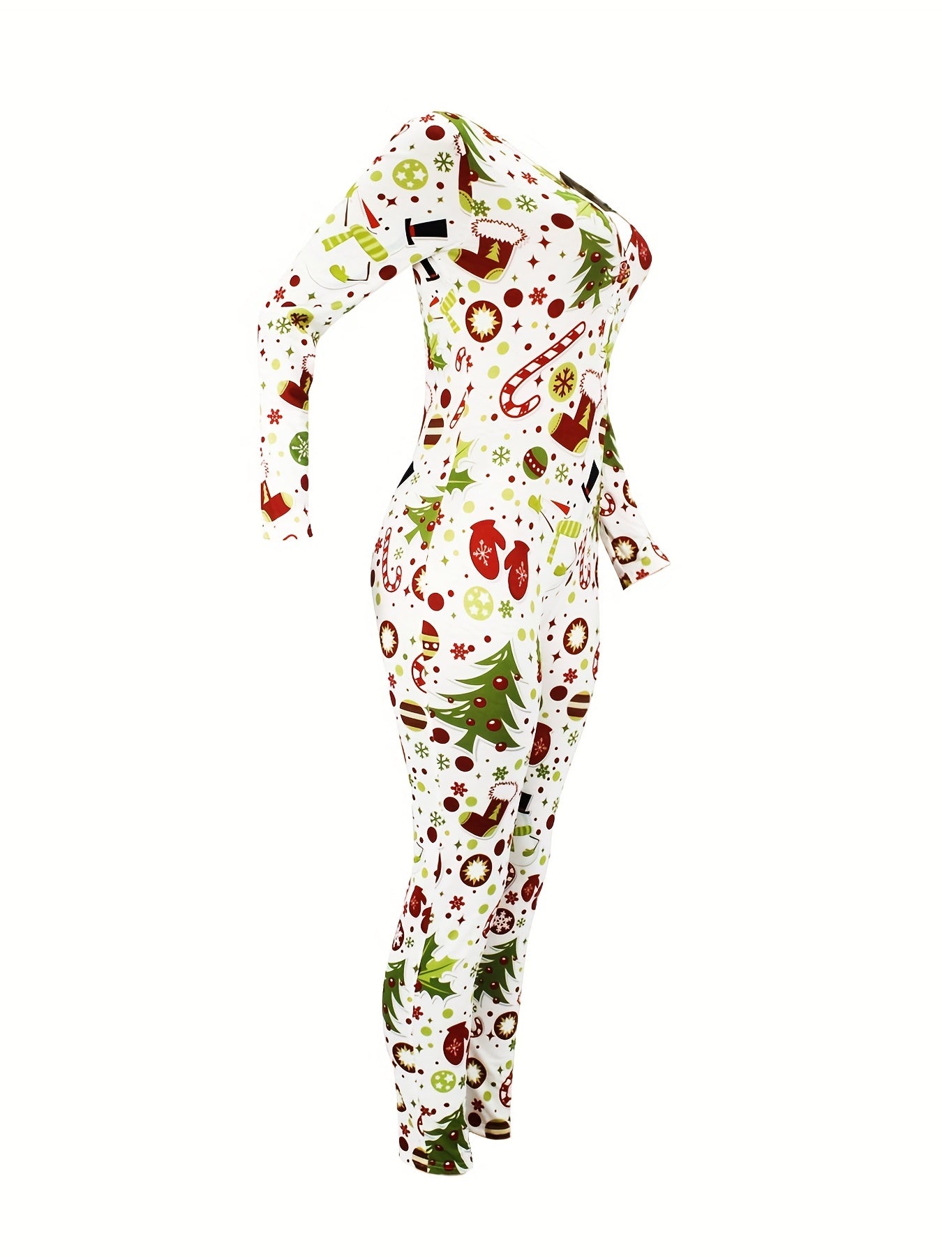 Christmas Print Lounge Jumpsuit Women's Loungewear