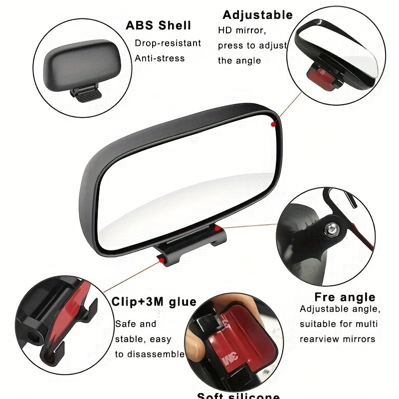 Car Rearview Mirror Auxiliary Mirror Large Field Of View
