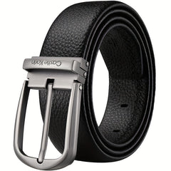 Men's Leather Insert Buckle Casual Business First Layer Cowhide Belt