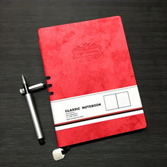 Retro Leather Business Notebooks Set w/ Pens