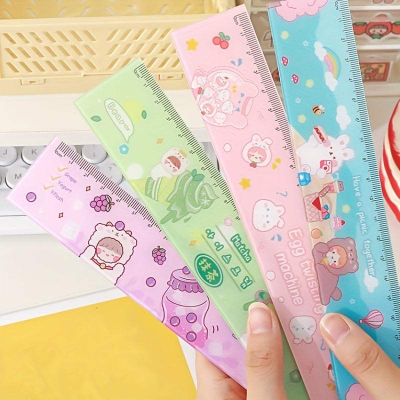 Cartoon Acrylic Ruler Student Office Drawing Measuring Ruler