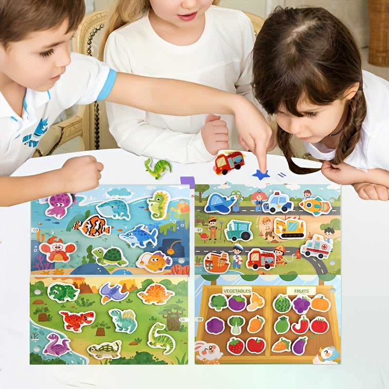 Interactive Busy Book Educational Sensory Activity Flash Cards