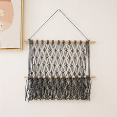 Macrame Woven Animal Hammock for Nursery & Playroom Organization