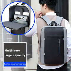 Waterproof Business Backpack USB School Laptop Backpack Large Capacity Bag