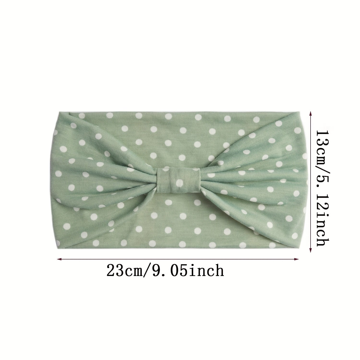 Polka Dot Knot Headband Hairband Boho Sports Yoga Headscarf