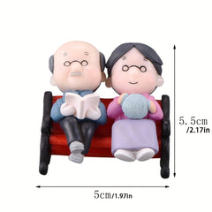 Chair Love Couple Art Decor for Outdoor Holiday Summer Theme Home Garden