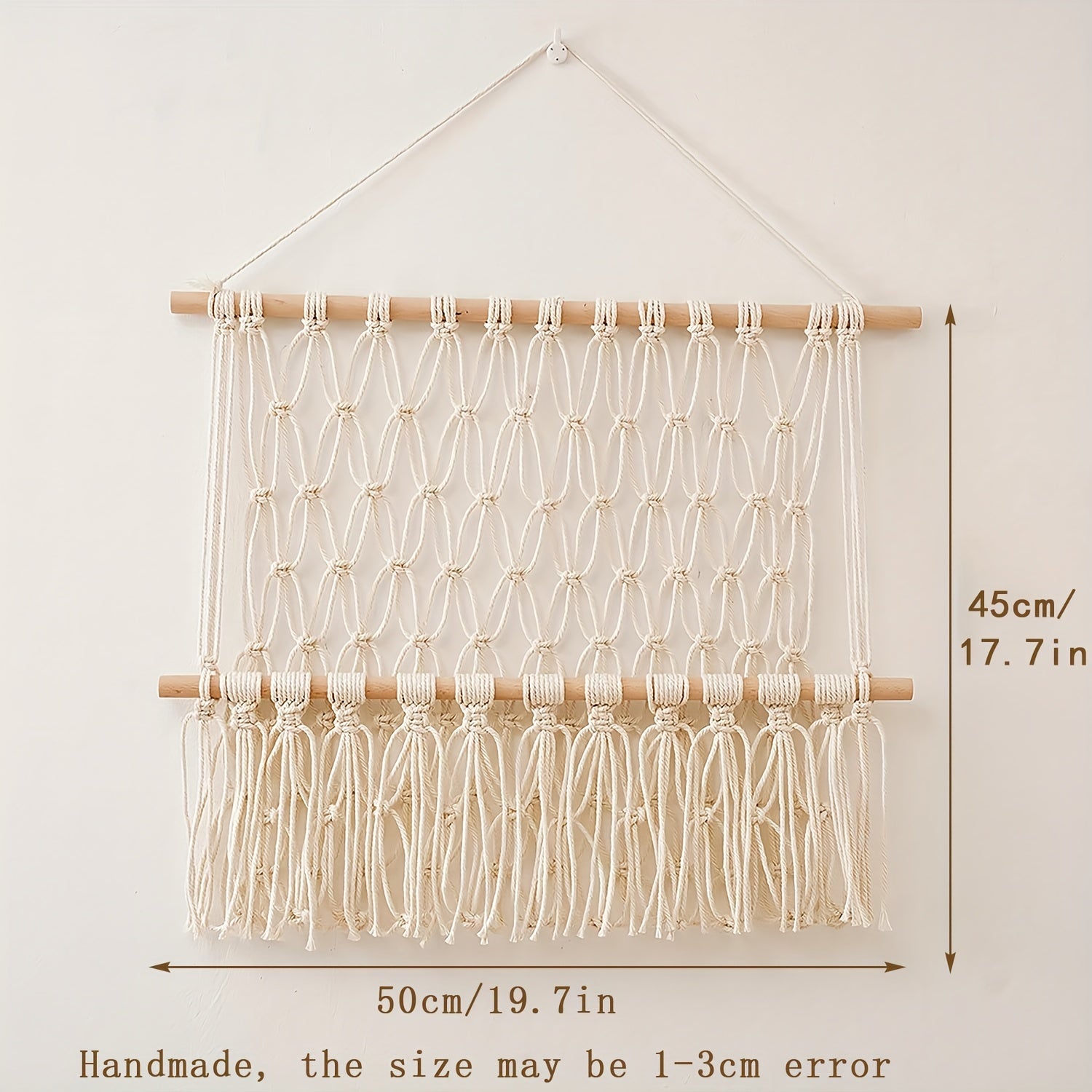 Macrame Woven Animal Hammock for Nursery & Playroom Organization
