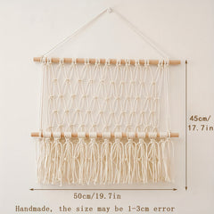 Macrame Woven Animal Hammock for Nursery & Playroom Organization