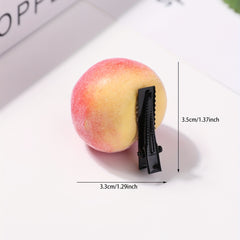 Creative Peach Hair Clip Duck Billed Clip for Women Girls