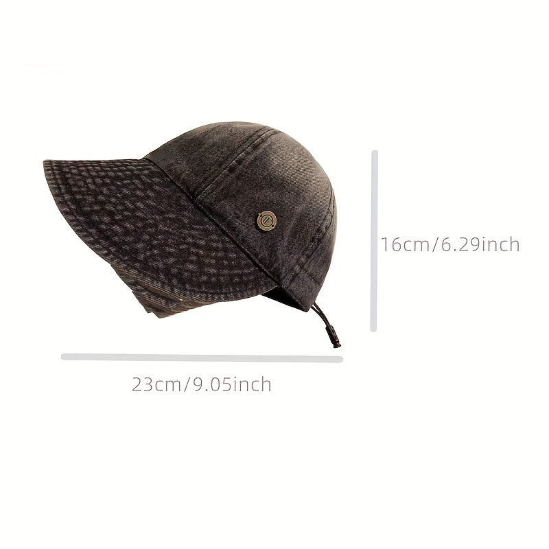 Denim Baseball Cap Wide Brim Sun Hat UV Protection Outdoor Dad Hats