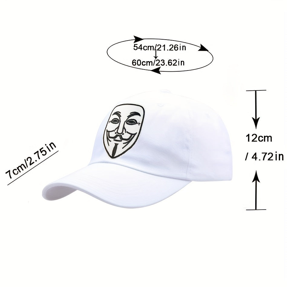 Cartoon Character Face Embroidered Baseball Cap