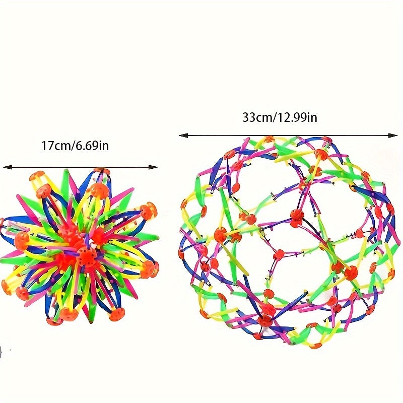 Colorful Expandable Stress Ball Rainbow Sensory Fidget Ball