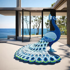6518pcs Peacock Building Blocks 3D Ornaments Unzip Toy Interior Decoration