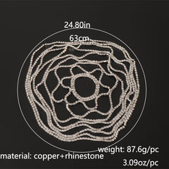 Mesh Bridal Headband Rhinestone Head Piece Hair Accessories