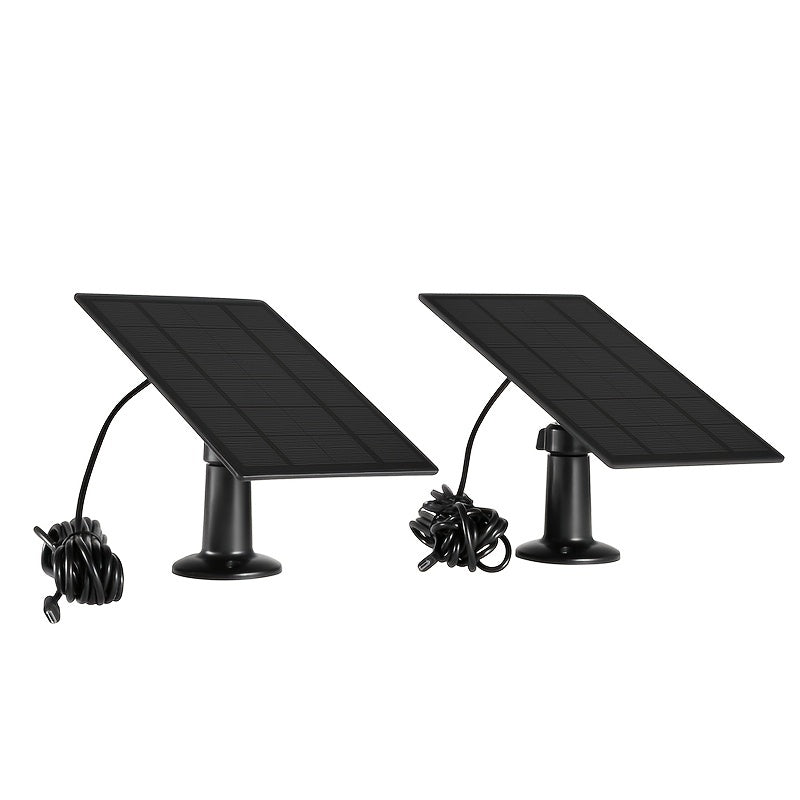 2 Packs 6V Solar Panel for Security Camera IP65 Waterproof
