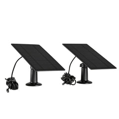 2 Packs 6V Solar Panel for Security Camera IP65 Waterproof