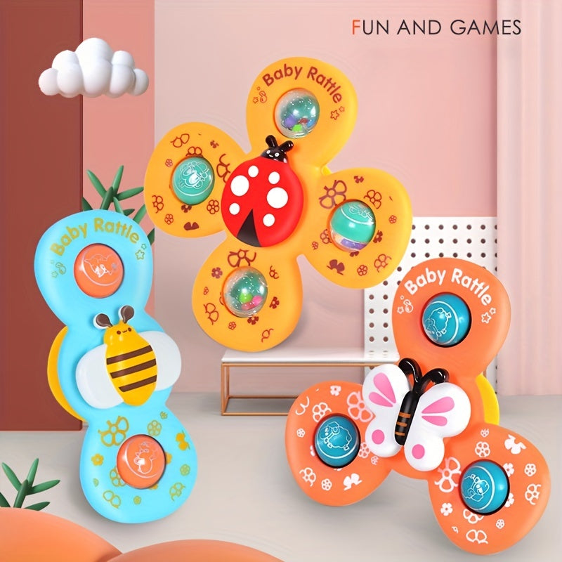 Rotating Animal Suction Cup Carousel Toy