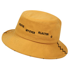 Embroidery Bucket Hat Women Men Unisex