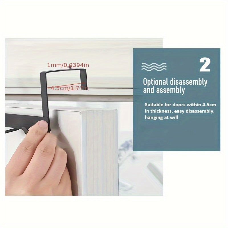 5 Hooks Door Coat Towel Holder for Wardrobe