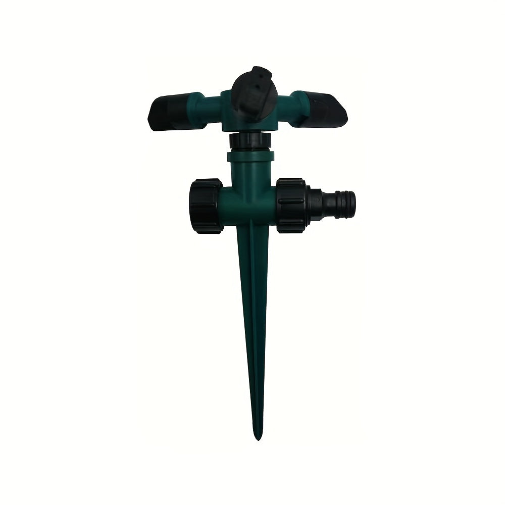 360 Degree 3 Arm Rotating Sprinkler Automatic Nozzle Garden Irrigation