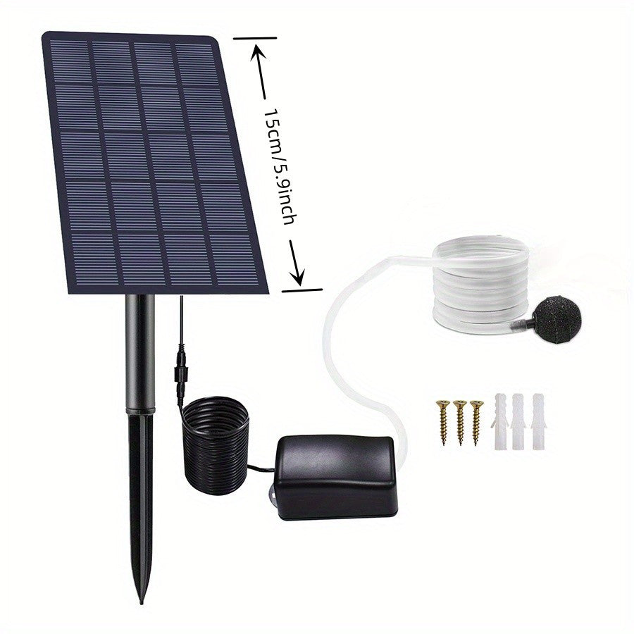 5W Solar Air Pump Kit for Garden Fish Tank Pool Fishing