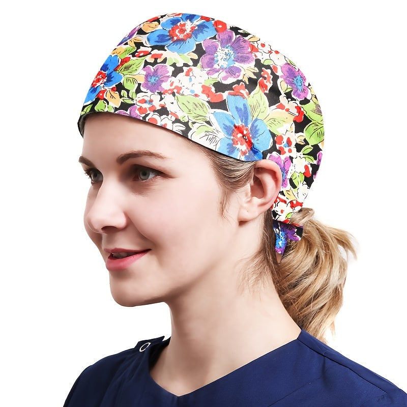Quick Dry Working Cap Adjustable Sweatband Tie Cotton Hat Unisex
