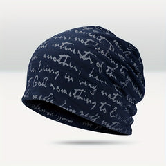 Retro Letter Brimless Pullover Hat For Men Women