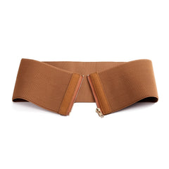 Womens Wide Elastic Waist Belt Cinch Belt Stretch Waistband
