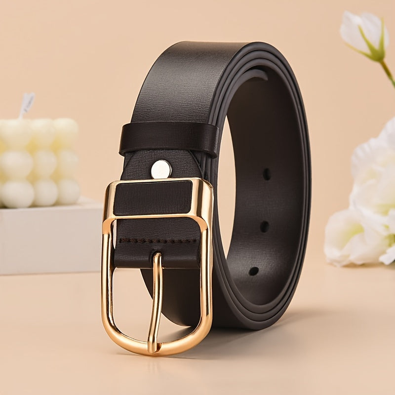 Men's PU Belt Retro Pin Buckle Business Belt