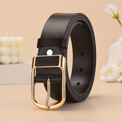 Men's PU Belt Retro Pin Buckle Business Belt