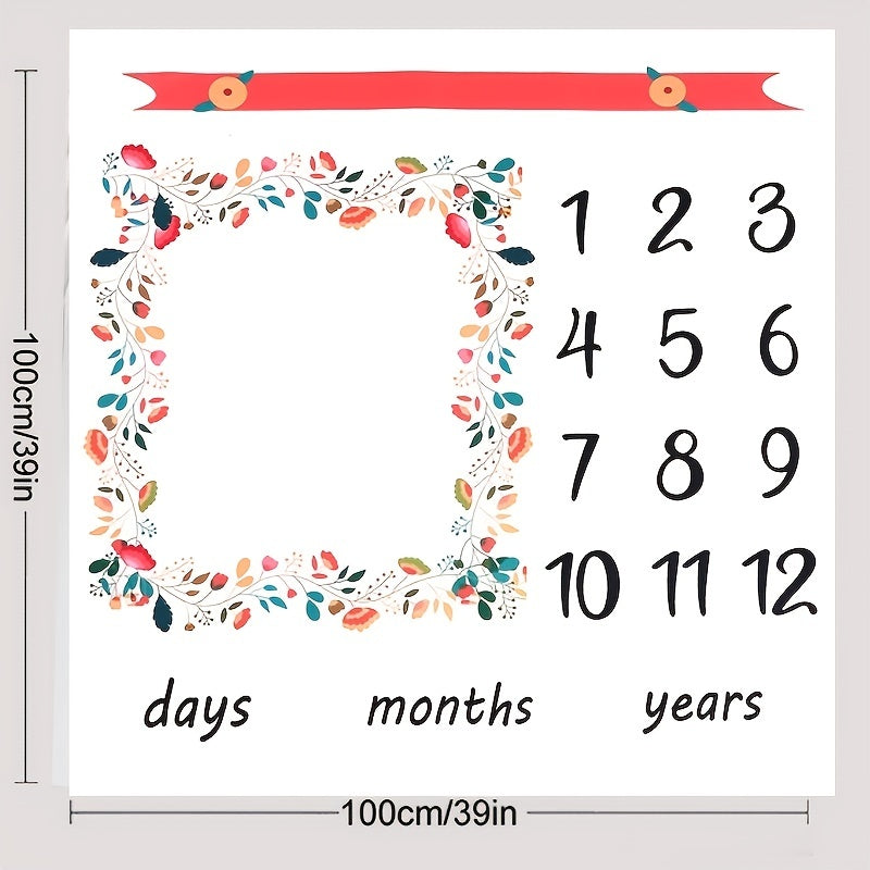 Newborn Baby Flower Print Photo Props