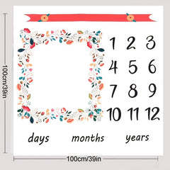 Newborn Baby Flower Print Photo Props