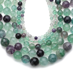 Natural Rainbow Fluorite Gemstones Loose Beads for Jewelry Making