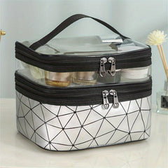 Waterproof Cosmetic Bag Travel Makeup Storage Portable Zipper Toiletry Bag