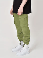 Men's Straight Leg Cargo Pants with Flap Pockets