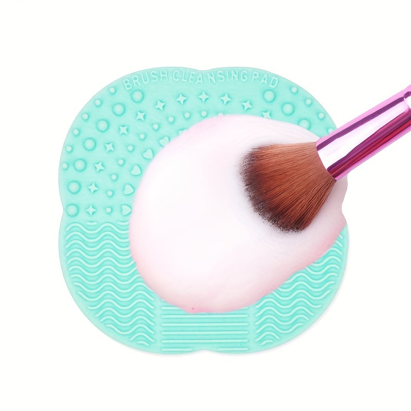 Flower-Shaped Makeup Brush Cleaning Pad