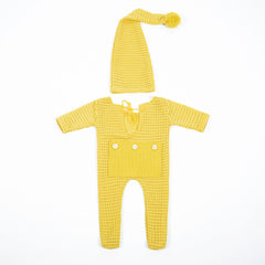 Newborn Photography Rompers Hat Set