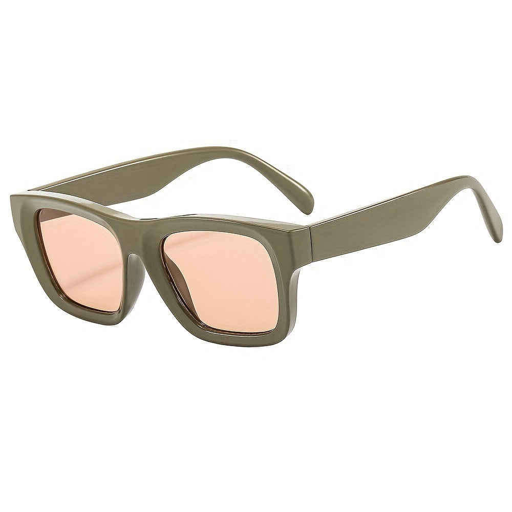 Y2K Square Sunglasses HipHop Block Anti Glare UV400