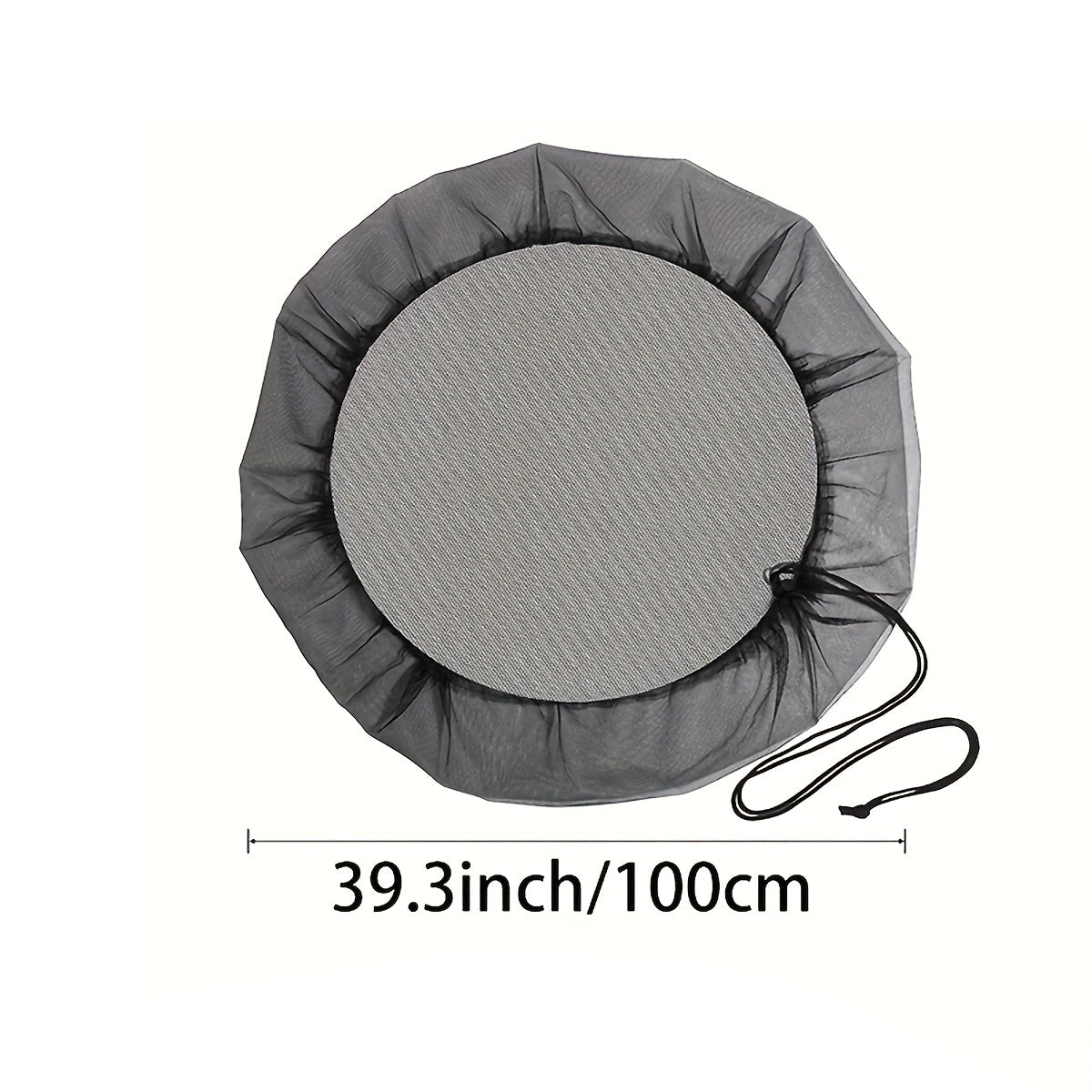 Mesh Cover For Rain Barrel - Screen Water Bucket Covers Net With Drawstring