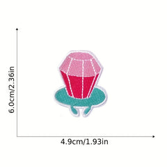 25pcs Cartoon Embroidered Patch Sew On Applique DIY Crafts Clothing Repair