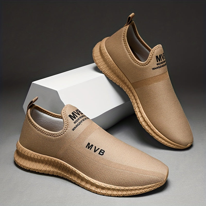 Men's Knit Slip On Casual Shoes Soft Sole Sneakers