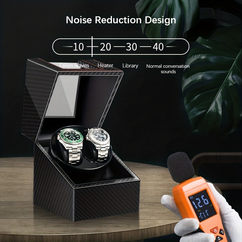 Automatic Watch Winder Quiet Motor USB Powered PU Material