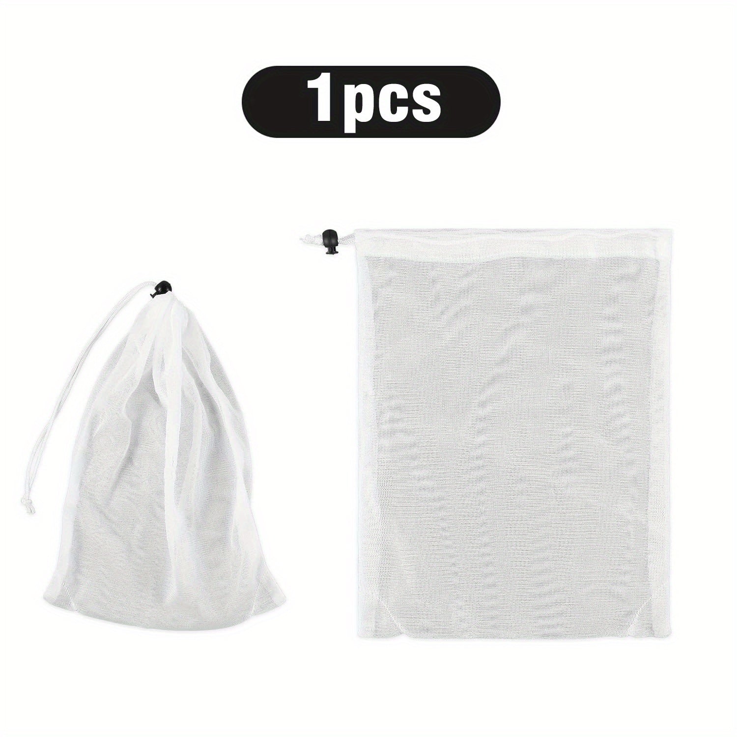 8pcs Pool Vacuum Filter Bags Fine Mesh Bags Reusable Fine Sewn Mesh Filter Bags
