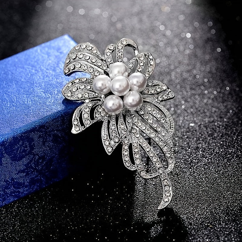 Women's Flower Brooch Pin Girls Wedding Garment Ornament