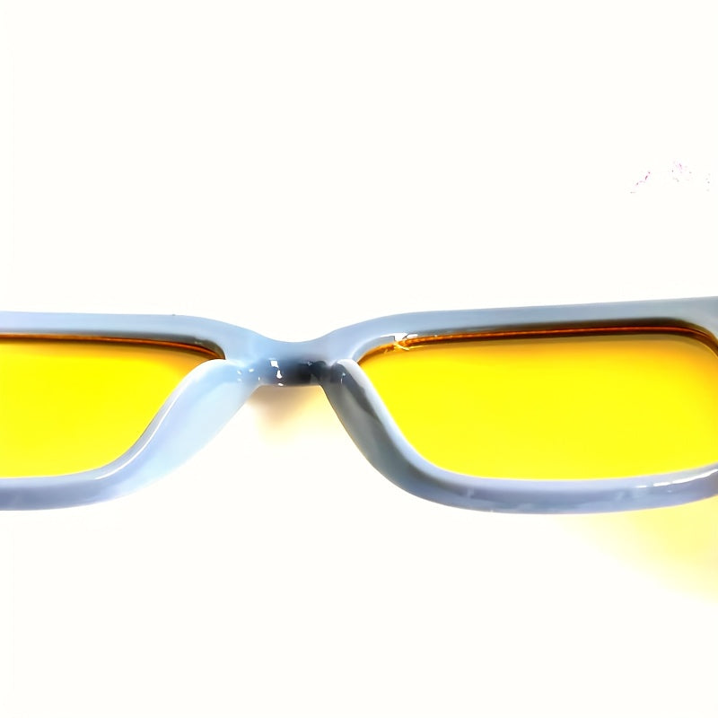 PC Lightweight Square Sunglasses + Cleaning Cloth + Anti-squeeze Box
