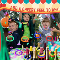 25 Plastic Toss Rings Carnival Halloween Christmas Party Favors Ring Toss Game
