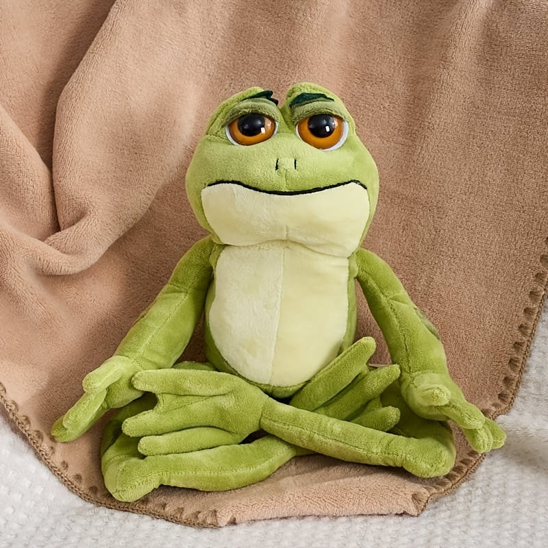 Lifelike Large Eyes Frog Plush Toy - 38 Green Frog Doll