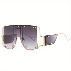 Men's Square Frame Sunglasses UV Protection