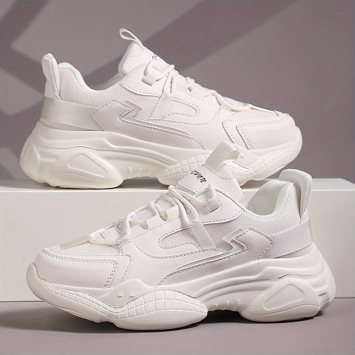 Women's Casual Sneakers with Thick Sole Lightweight Running Shoes