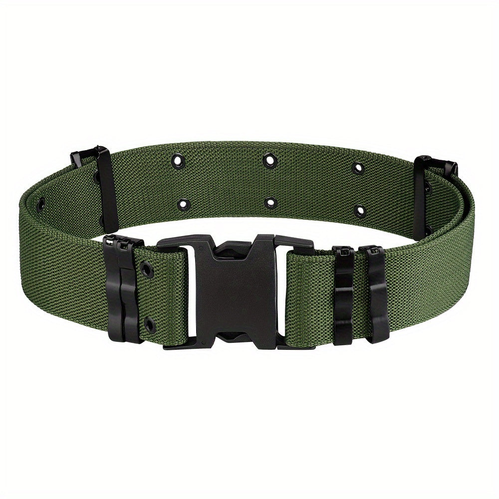 Durable Tactical Belt with Quick Release Buckle for Outdoor Activities